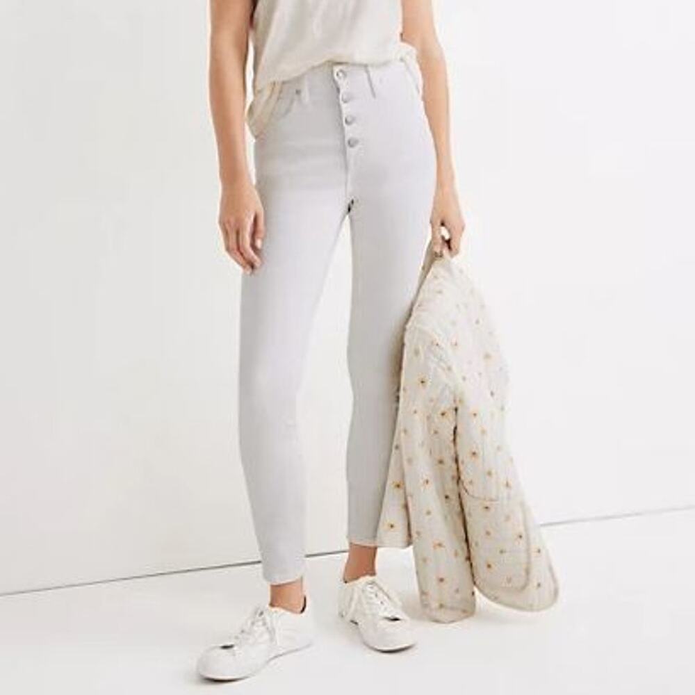 Madewell Womens 10" High Rise Skinny Crop Jeans Sz 29 Stretch Minimalist Preppy